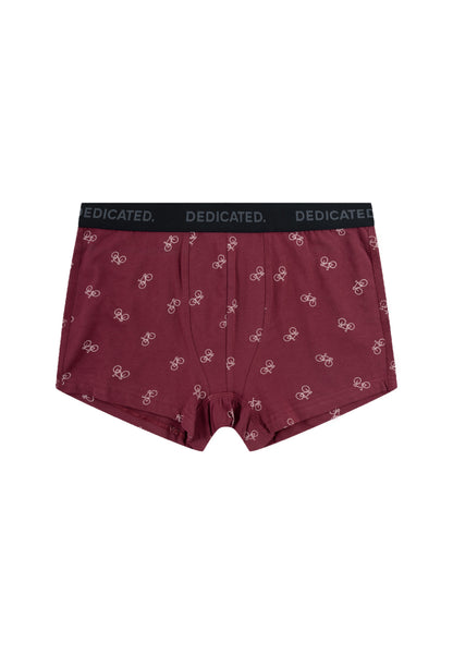 Boxer Briefs Kalix Bike Pattern Burgundy