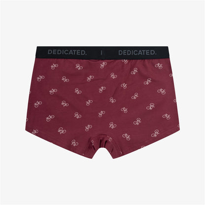 Boxer Briefs Kalix Bike Pattern Burgundy
