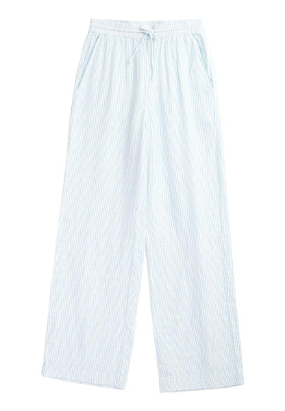 Posey Wide Mid-Rise Double Faced Stripe Pants