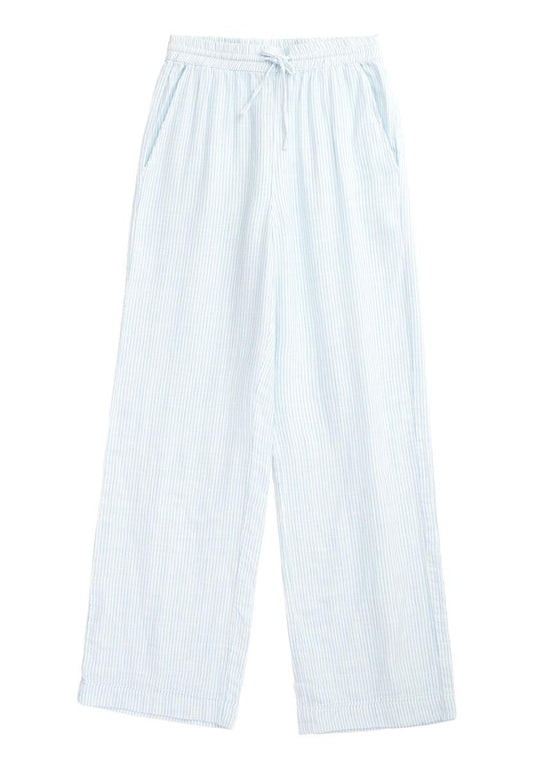 Posey Wide Mid-Rise Double Faced Stripe Pants