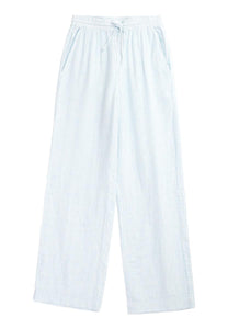 Posey Wide Mid-Rise Double Faced Stripe Pants