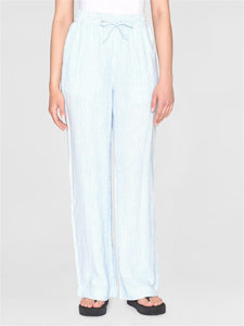 Posey Wide Mid-Rise Double Faced Stripe Pants