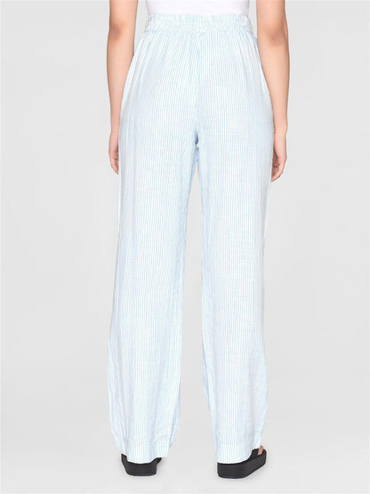 Posey Wide Mid-Rise Double Faced Stripe Pants