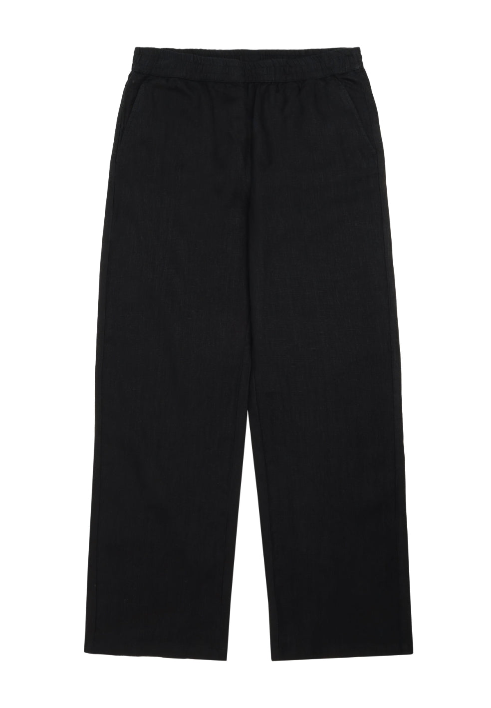 Posey Wide Mid-Rise Linen Pants