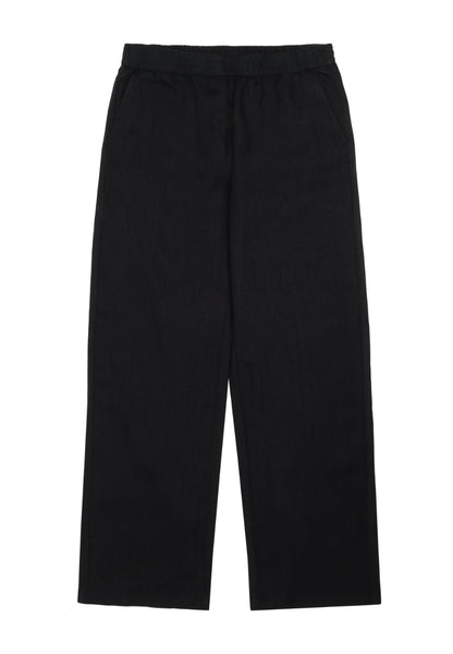 Posey Wide Mid-Rise Linen Pants