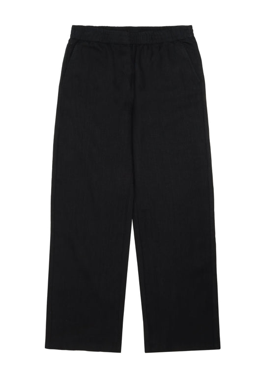 Posey Wide Mid-Rise Linen Pants