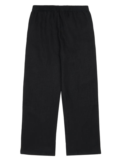 Posey Wide Mid-Rise Linen Pants