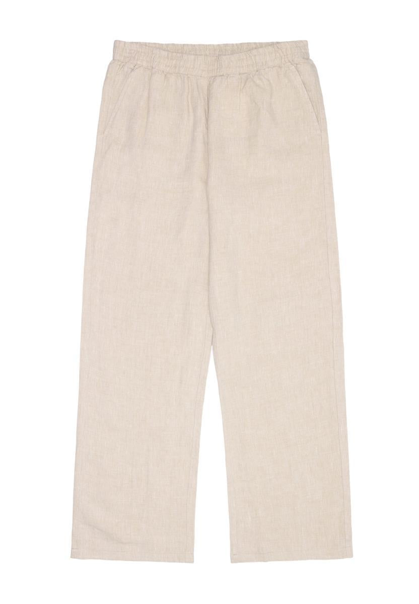 Posey Wide Mid-Rise Linen Pants