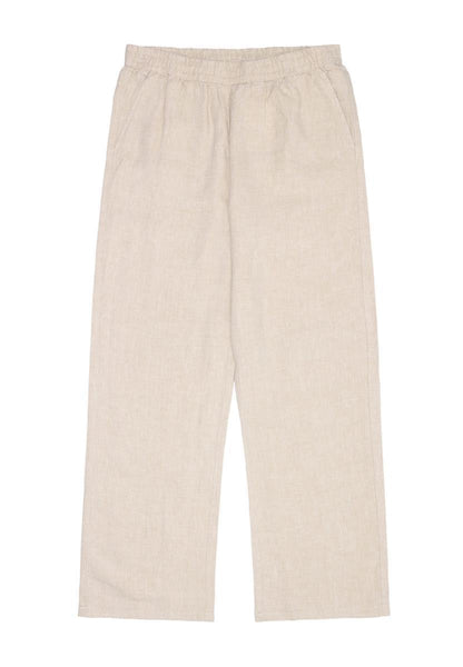 Posey Wide Mid-Rise Linen Pants