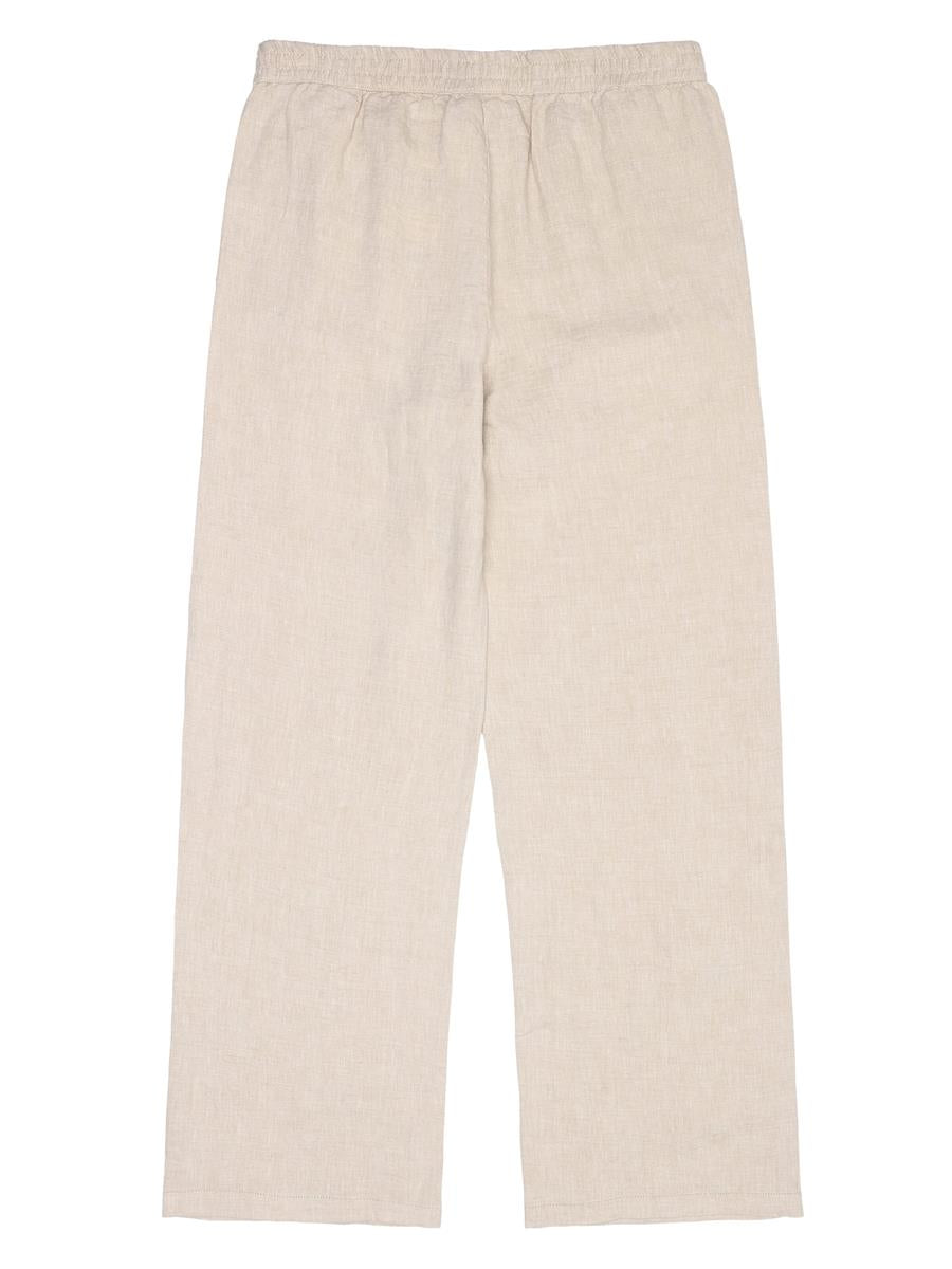 Posey Wide Mid-Rise Linen Pants