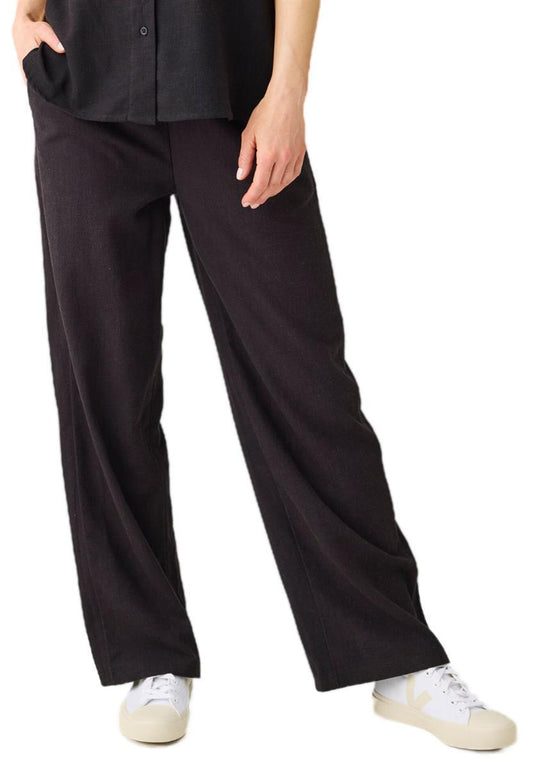 Posey Linen-Mix Pants