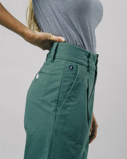 Kale Pleated Chino