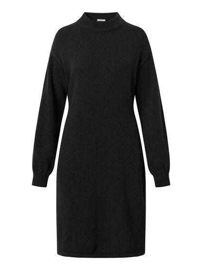 Wool Crew Neck Mid Lenght Dress