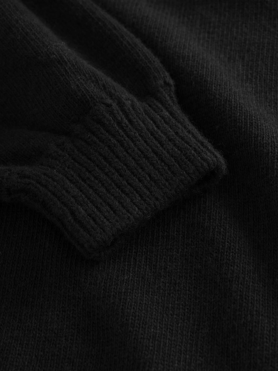 Wool Crew Neck Mid Lenght Dress