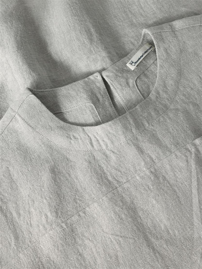 Organic Linen T-Shirt Dress