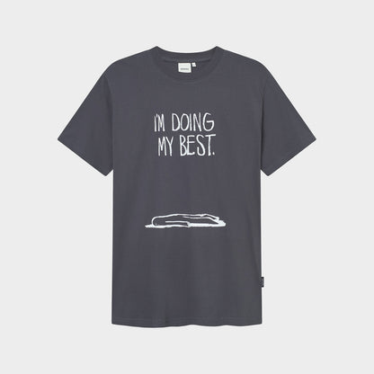 T-Shirt Stockholm Doing My Best Charcoal