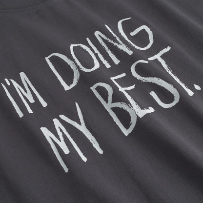 T-Shirt Stockholm Doing My Best Charcoal
