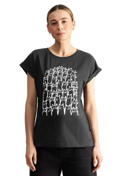T-Shirt Visby Cat Crowd