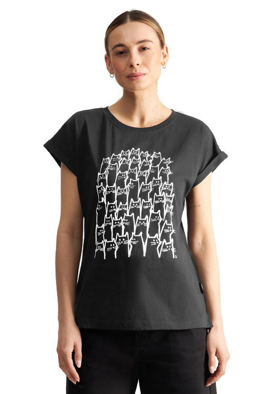 T-Shirt Visby Cat Crowd