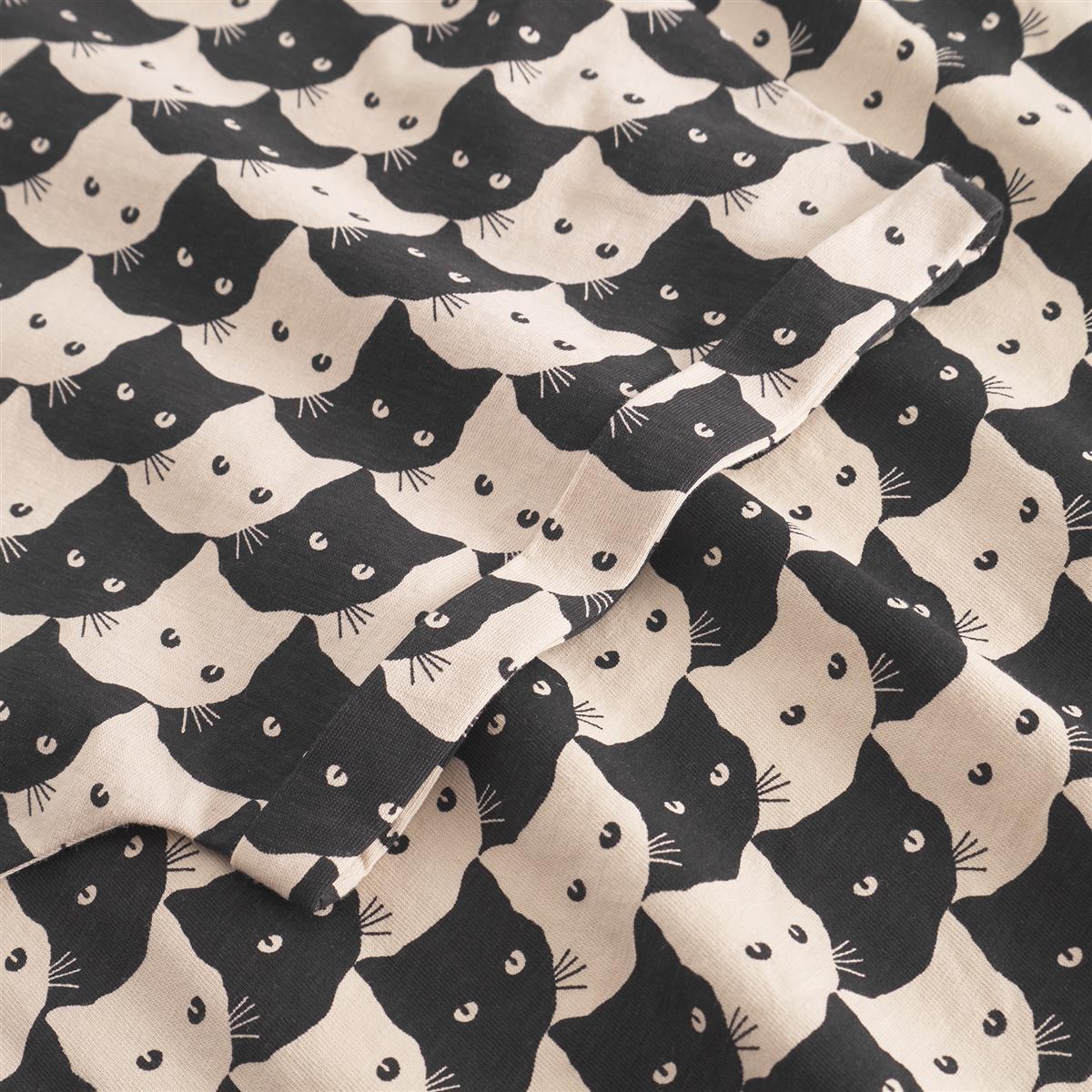 T-Shirt Visby Pepita Cats Oat White