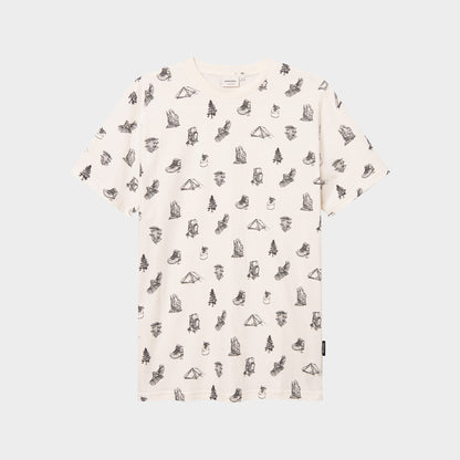 T-Shirt Stockholm Go Outside Aop Off-White