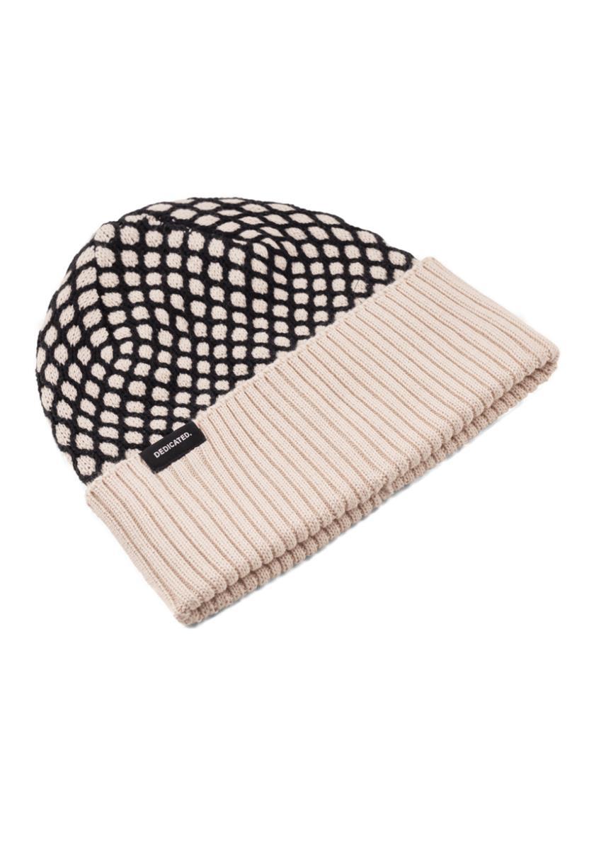 Beanie Hemavan Bubble Knit Black/Vanilla White