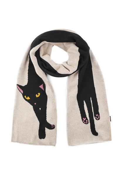 Scarf Rossberga Long Cat Vanilla White