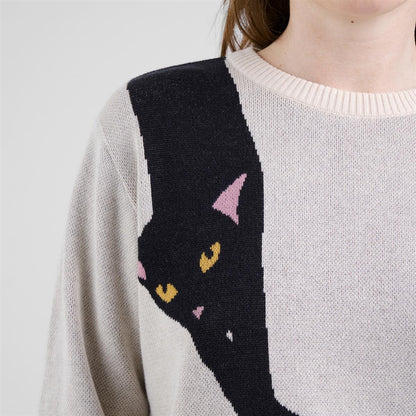 Sweater Arendal Long Cat Vanilla White