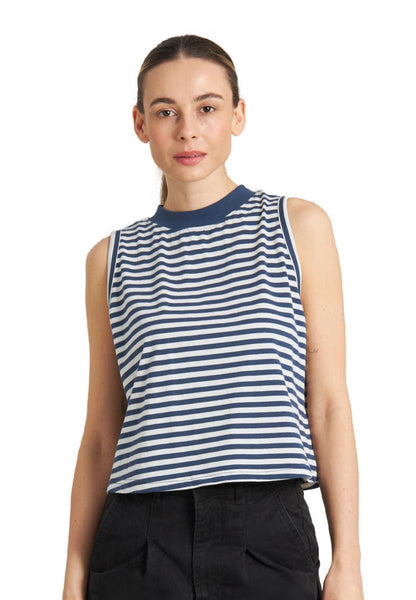 Top Namsos Stripes Insignia Blue