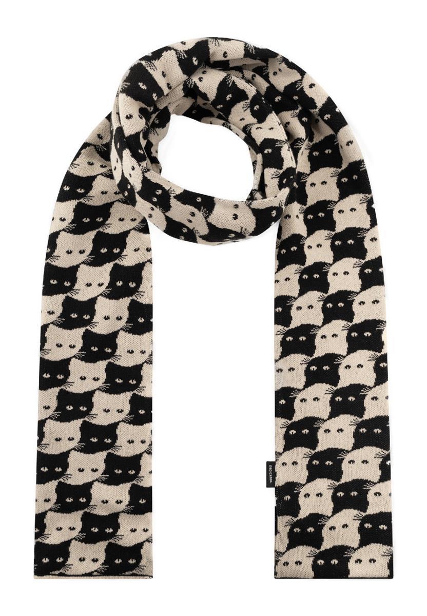 Scarf Rossberga Pepita Cats Oat White