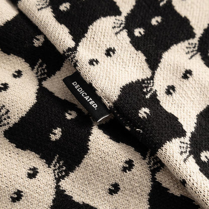 Scarf Rossberga Pepita Cats Oat White