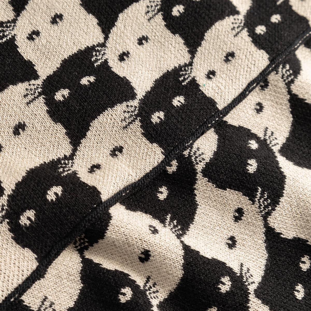 Scarf Rossberga Pepita Cats Oat White