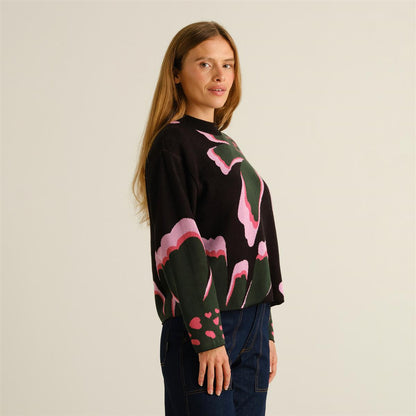 Sweater Limhamn Big Bloom Multi Color