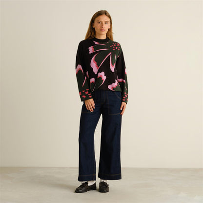 Sweater Limhamn Big Bloom Multi Color