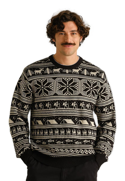 Sweater Mora Fairisle Hike Black