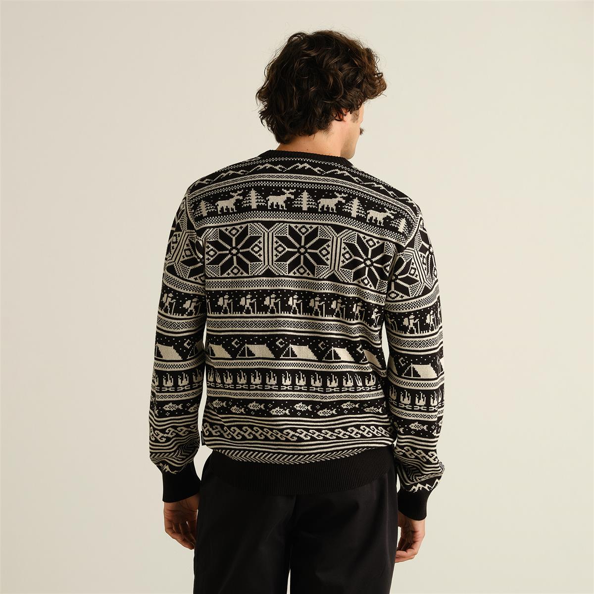 Sweater Mora Fairisle Hike Black