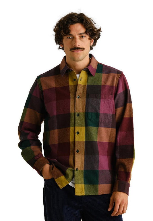 Shirt Rute Flannel Check Bold Multi Color