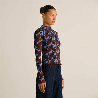 Rib Top Ryd Retro Geo Multi Color