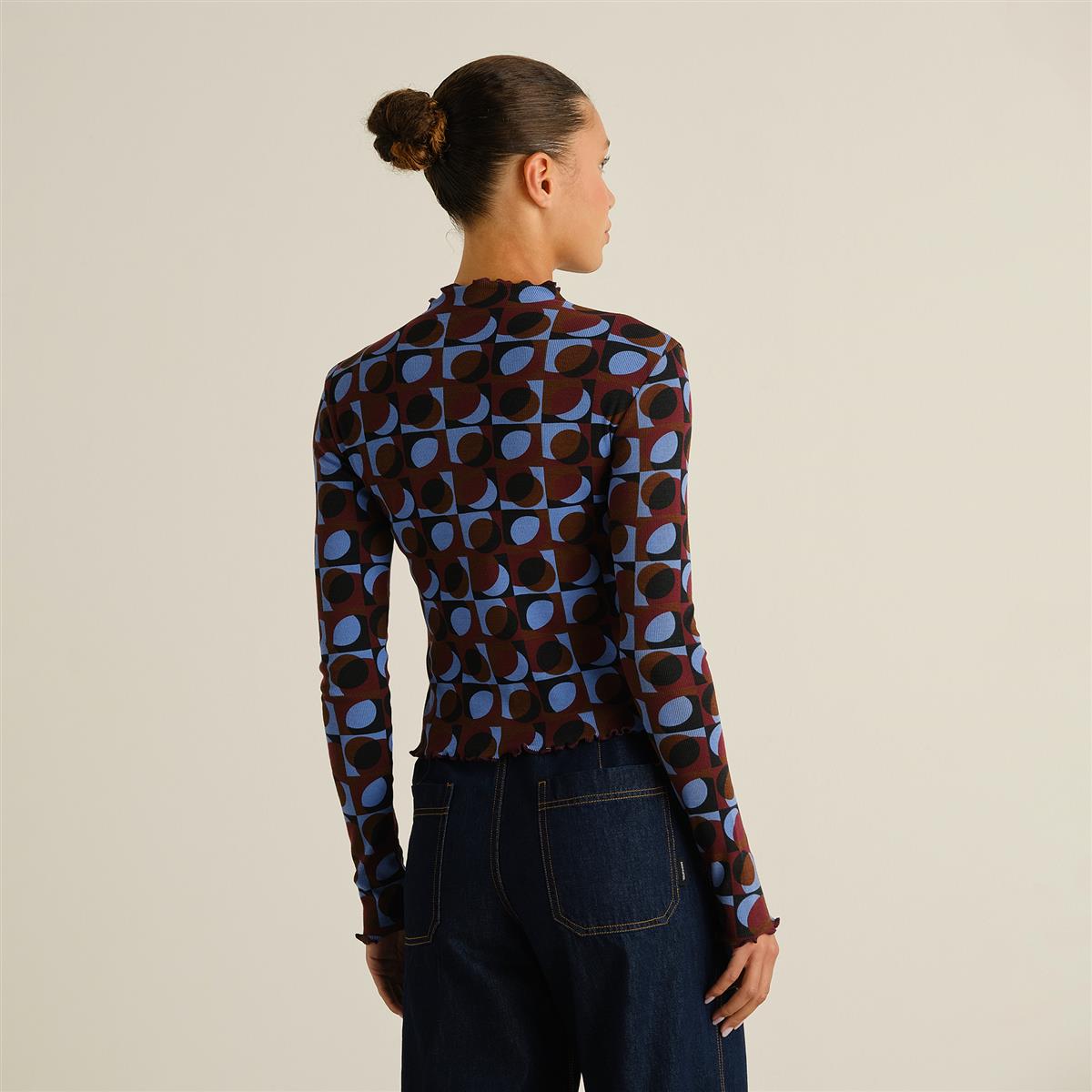 Rib Top Ryd Retro Geo Multi Color