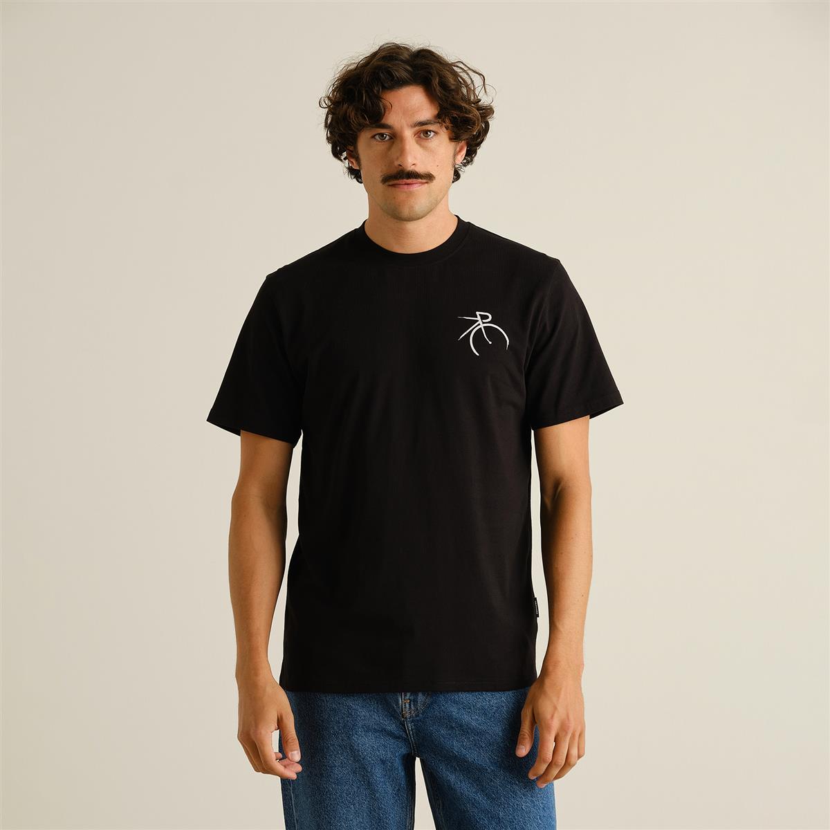 T-Shirt Stockholm Painted Side Bike Black