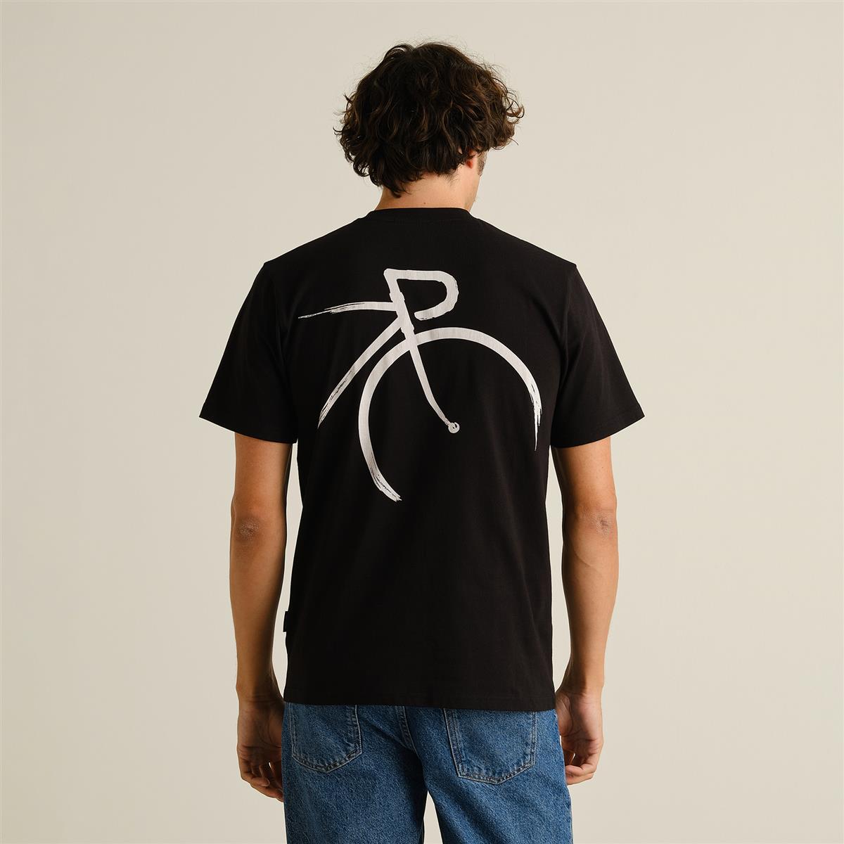 T-Shirt Stockholm Painted Side Bike Black