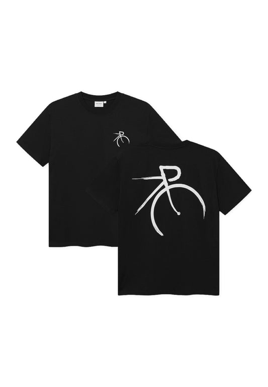 T-Shirt Stockholm Painted Side Bike Black