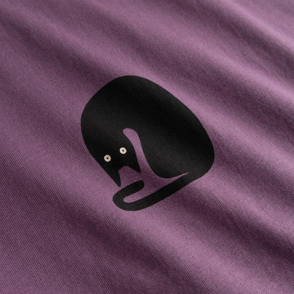 T-Shirt Visby Curious Cat Berry Purple