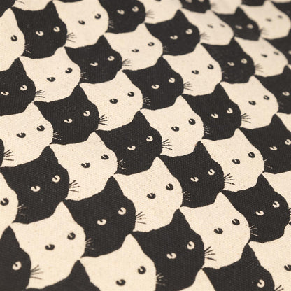 Tote Bag Torekov Pepita Cats Off-White