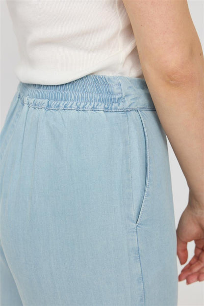 Wide Leg Denim Pants