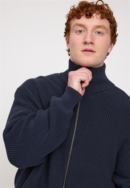Knit Zip Cardigan