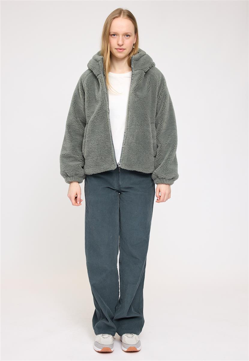 Faux-Fur Hooded Jacket