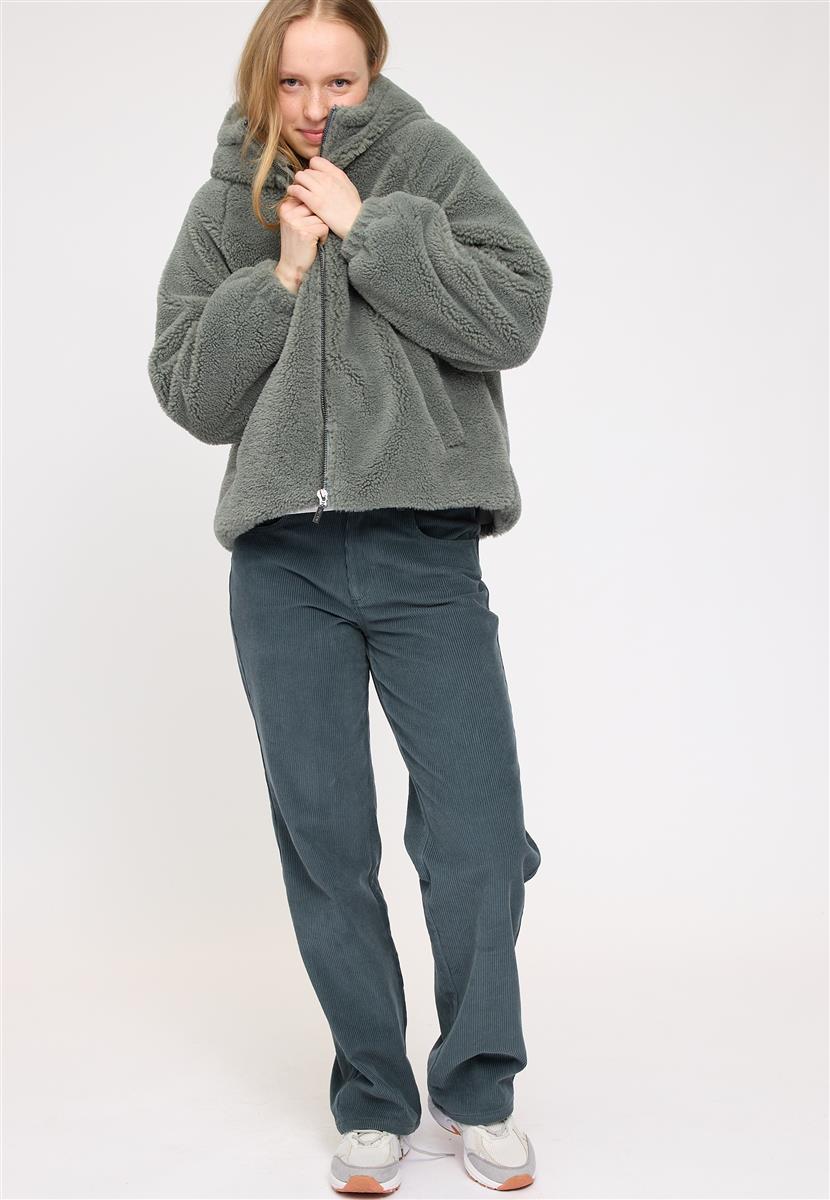 Faux-Fur Hooded Jacket