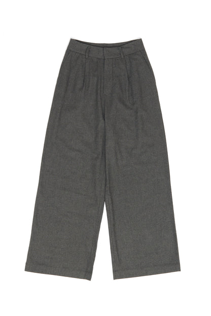 Pleated Flannel Pants