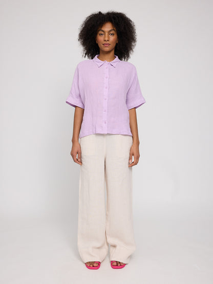 Short Sleeve Linen Shirt